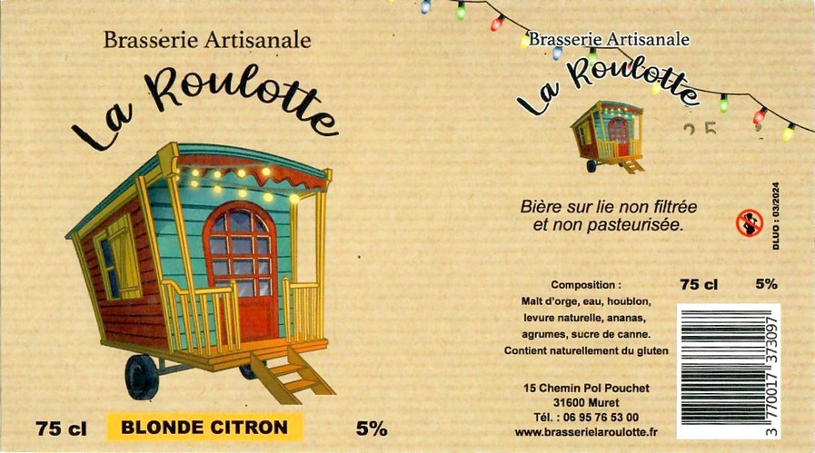 Etiquette BRASSERIE LA ROULOTTE 10