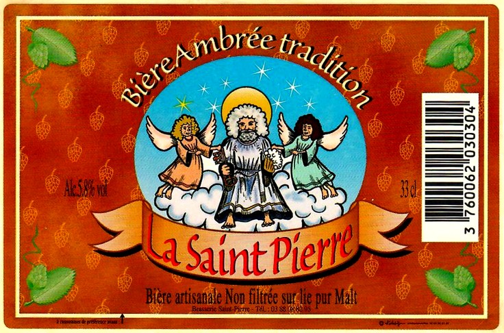 etiquette BRASSERIE de SAINT-PIERRE 01