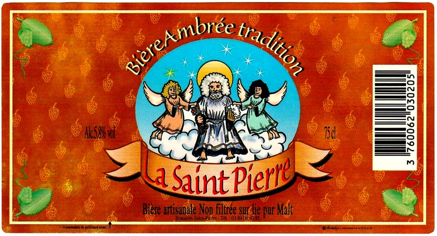 etiquette BRASSERIE de SAINT-PIERRE 07