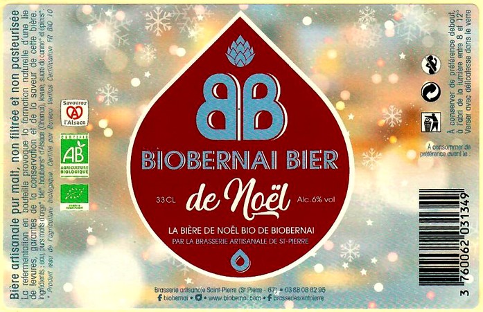 etiquette BRASSERIE DE SAINT PIERRE 117