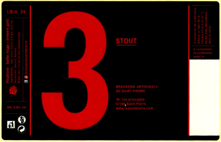 etiquette BRASSERIE DE SAINT PIERRE 122