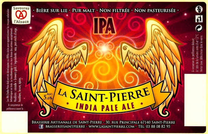 etiquette BRASSERIE DE SAINT PIERRE 124