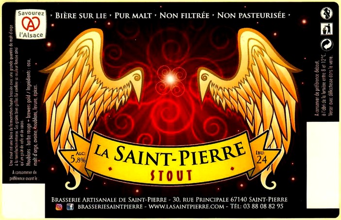 etiquette BRASSERIE DE SAINT PIERRE 125