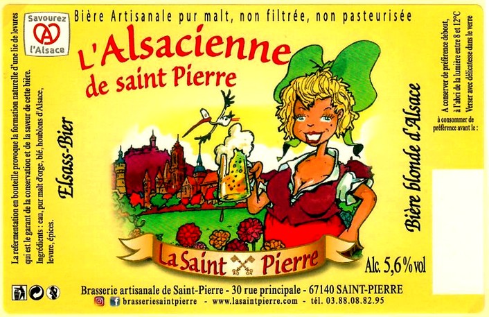 etiquette BRASSERIE DE SAINT PIERRE 126