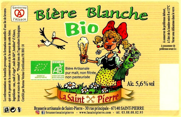 etiquette BRASSERIE DE SAINT PIERRE 127