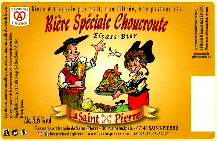 etiquette BRASSERIE DE SAINT PIERRE 129