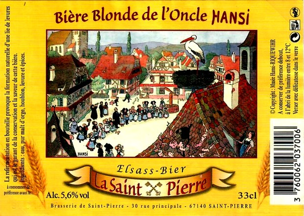 etiquette BRASSERIE de SAINT-PIERRE 13