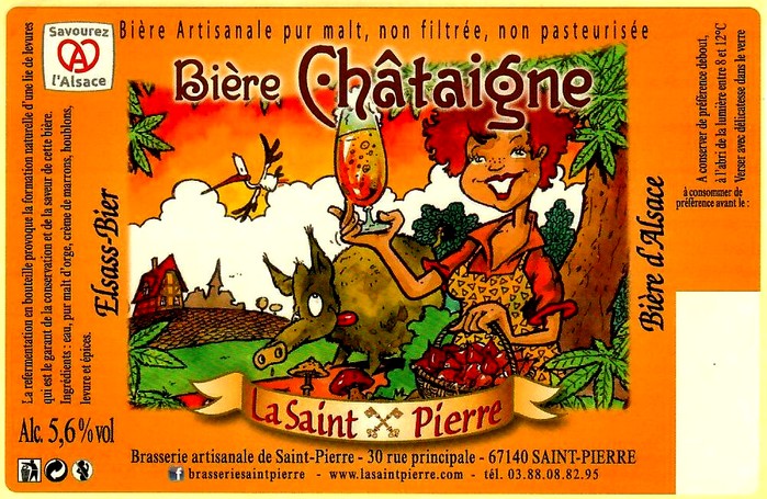 etiquette BRASSERIE DE SAINT PIERRE 136