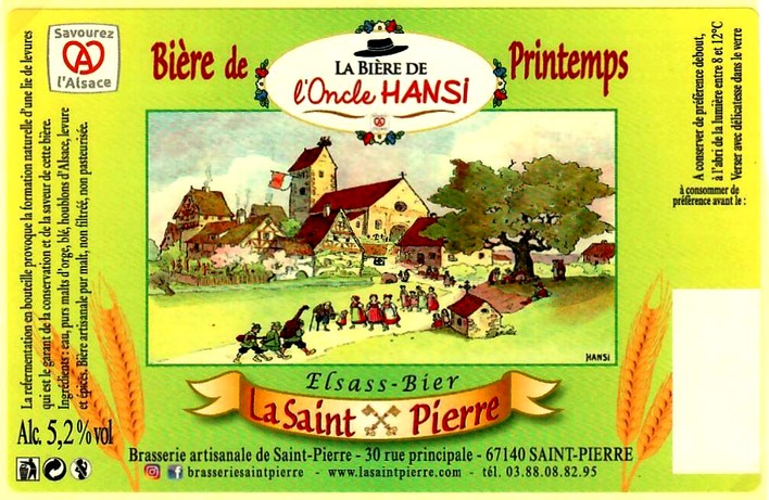 etiquette BRASSERIE DE SAINT PIERRE 145