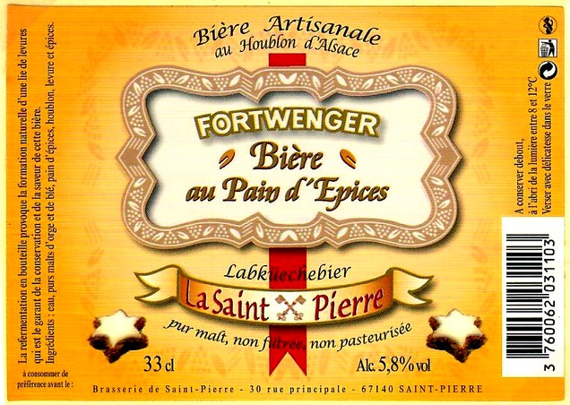 etiquette BRASSERIE de SAINT-PIERRE 17