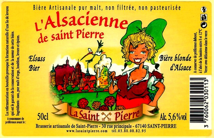 etiquette BRASSERIE de SAINT-PIERRE 25