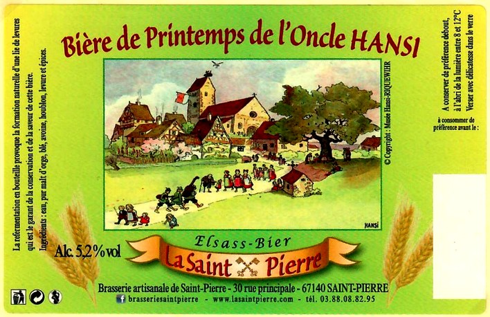 etiquette BRASSERIE de SAINT-PIERRE 26