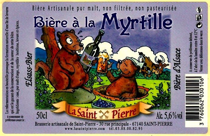 etiquette BRASSERIE de SAINT-PIERRE 28