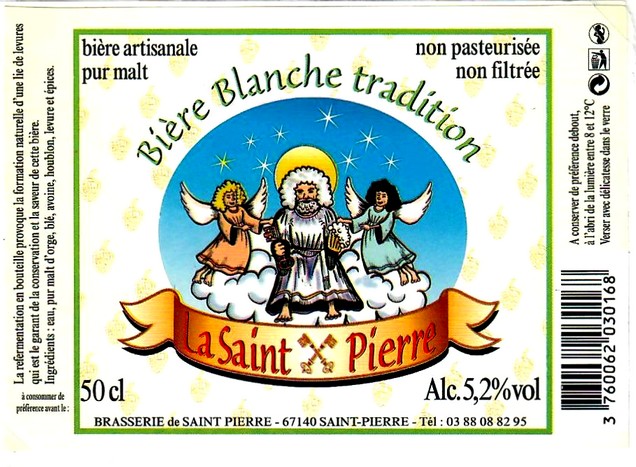 etiquette BRASSERIE de SAINT-PIERRE 34