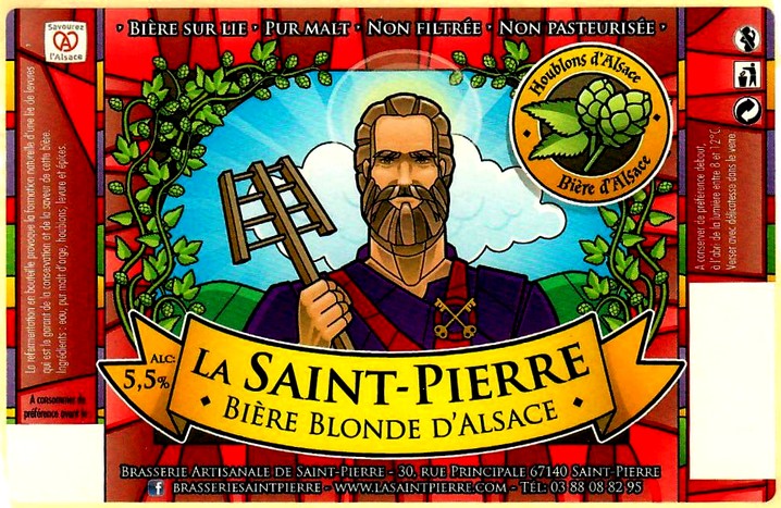 etiquette BRASSERIE de SAINT-PIERRE 40