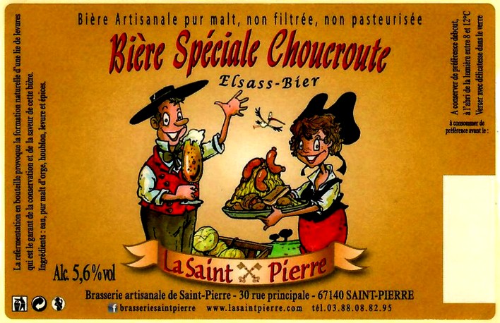 etiquette BRASSERIE de SAINT-PIERRE 44