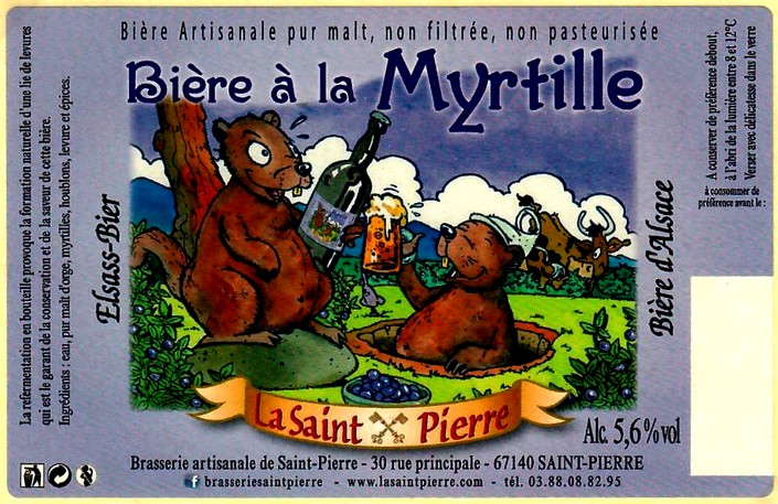 etiquette BRASSERIE de SAINT-PIERRE 50