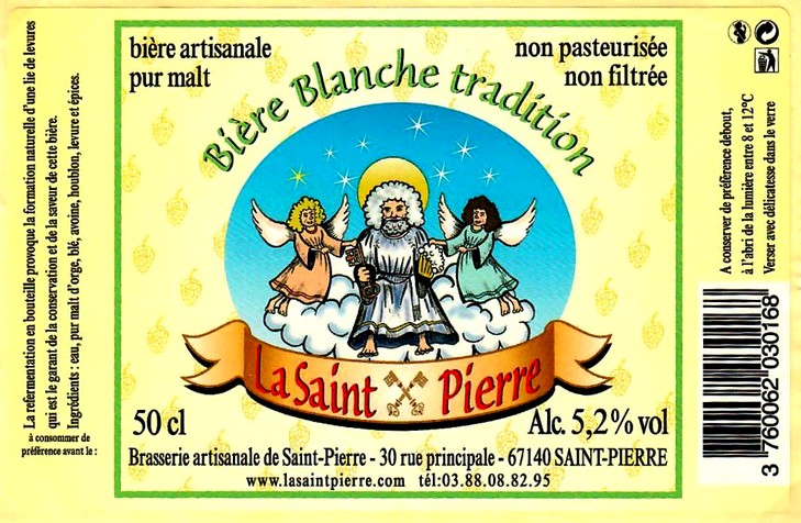 etiquette BRASSERIE de SAINT-PIERRE 52