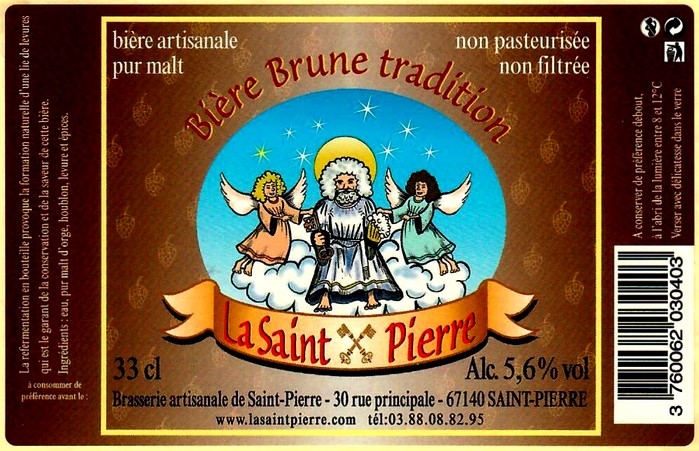 etiquette BRASSERIE de SAINT-PIERRE 53