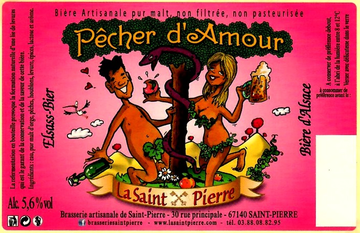 etiquette BRASSERIE DE SAINT PIERRE 69