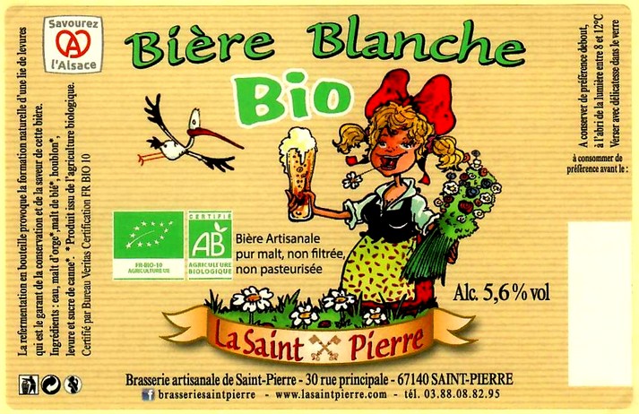 etiquette BRASSERIE DE SAINT PIERRE 70