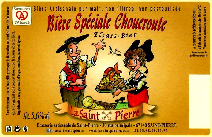 etiquette BRASSERIE DE SAINT PIERRE 80