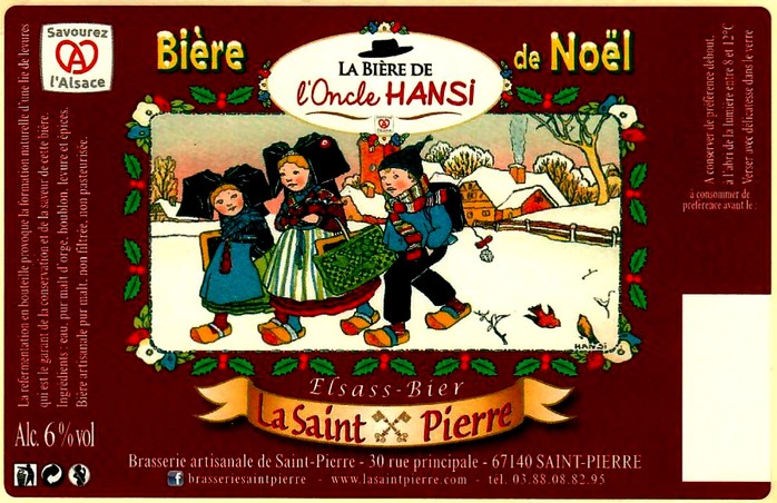 etiquette BRASSERIE DE SAINT PIERRE 88