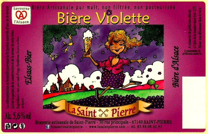 etiquette BRASSERIE DE SAINT PIERRE 95