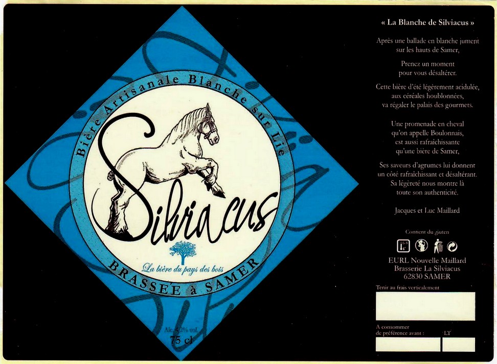 etiquette BRASSERIE LA SILVIACUS 02