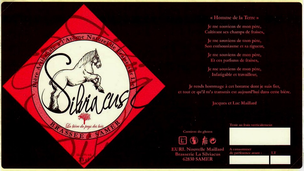 etiquette BRASSERIE LA SILVIACUS 04