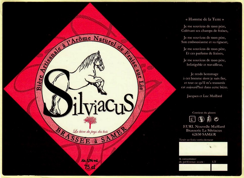 etiquette BRASSERIE LA SILVIACUS 05