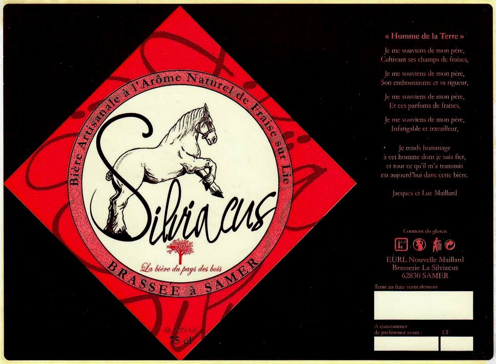 etiquette BRASSERIE LA SILVIACUS 08