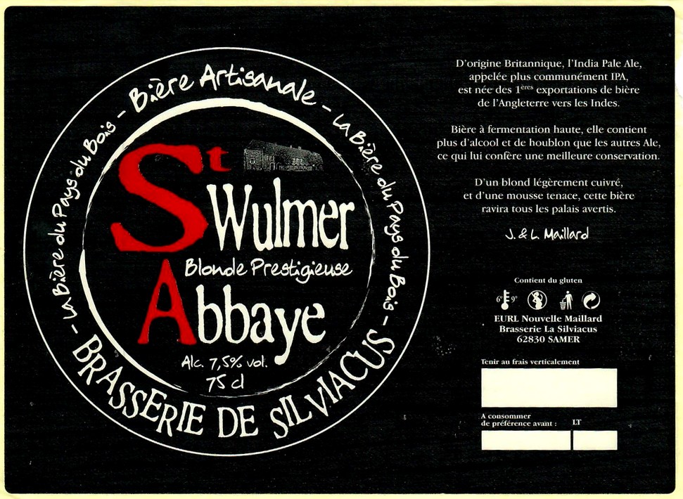 etiquette BRASSERIE LA SILVIACUS 09