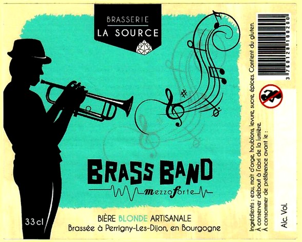 etiquette BRASSERIE LA SOURCE 33