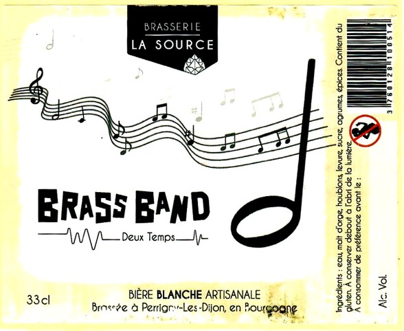 etiquette BRASSERIE LA SOURCE 36