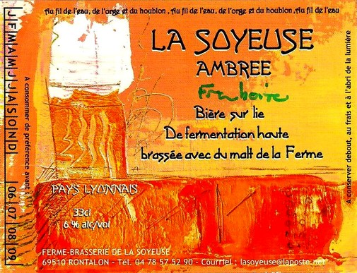Etiquette BRASSERIE LA SOYEUSE 10