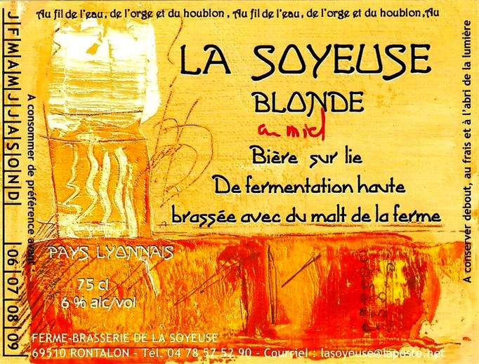 Etiquette BRASSERIE LA SOYEUSE 12