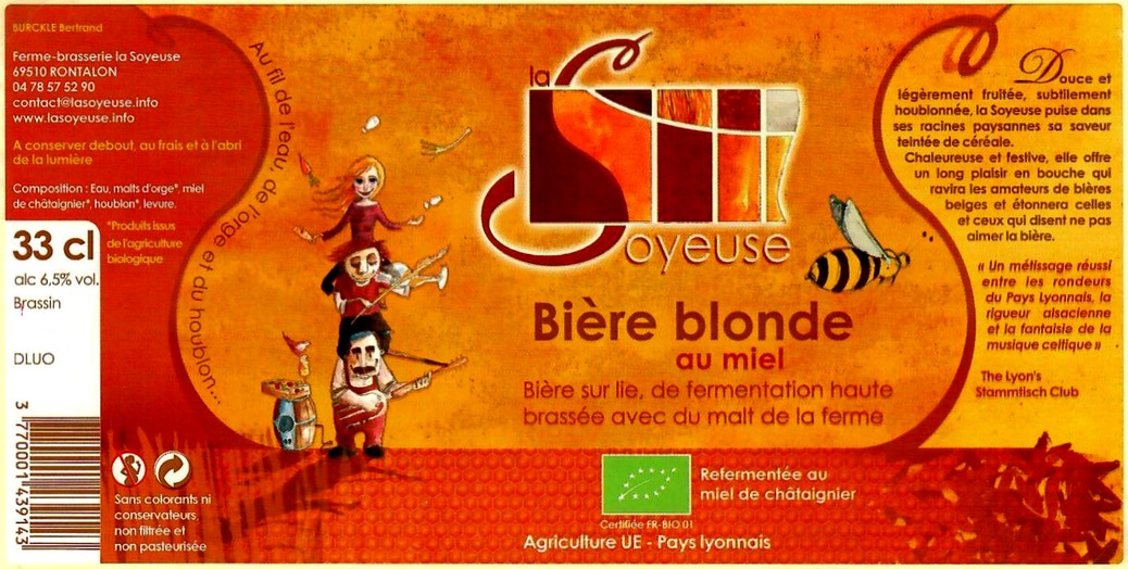 Etiquette BRASSERIE LA SOYEUSE 15