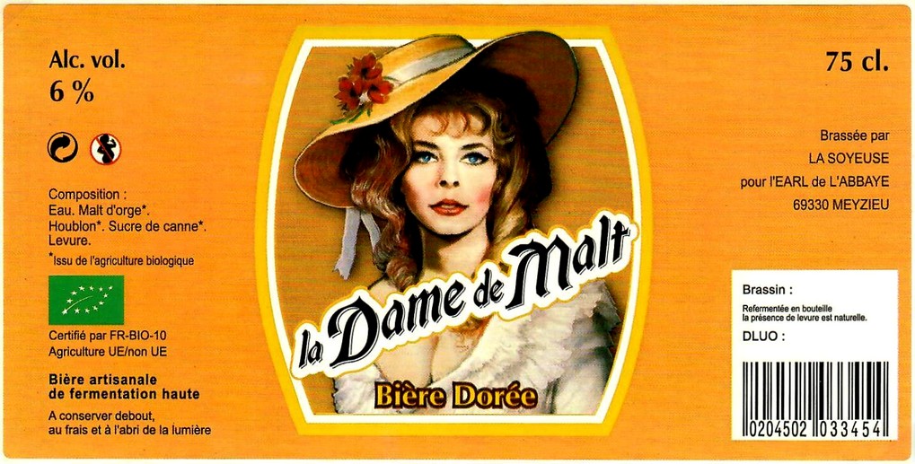 Etiquette BRASSERIE LA SOYEUSE 41