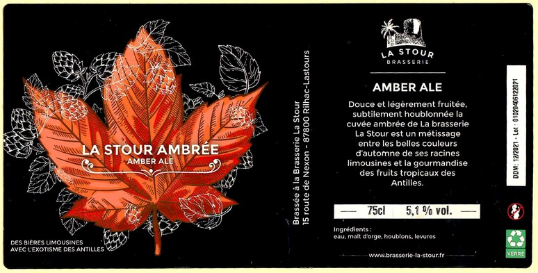 Etiquette BRASSERIE LA STOUR 02