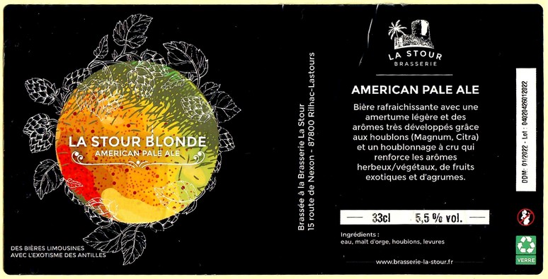 Etiquette BRASSERIE LA STOUR 03