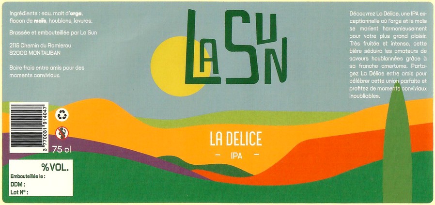 Etiquette BRASSERIE LA SUN 03