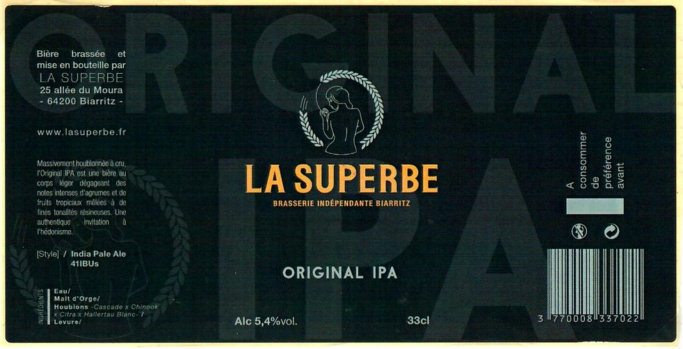 etiquette BRASSERIE LA SUPERBE 03