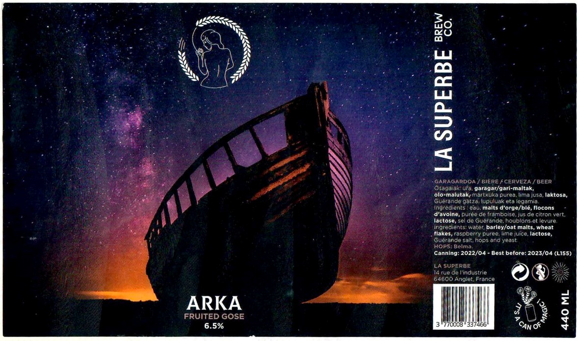 Etiquette BRASSERIE LA SUPERBE 10