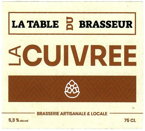 Etiquette BRASSERIE LA TABLE DU BRASSEUR 03