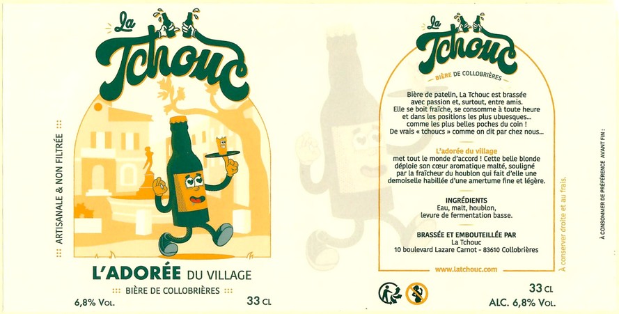 Etiquette BRASSERIE LA TCHOUC 06