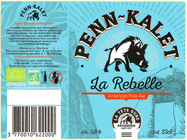 Etiquette BRASSERIE LA TETE DURE 10