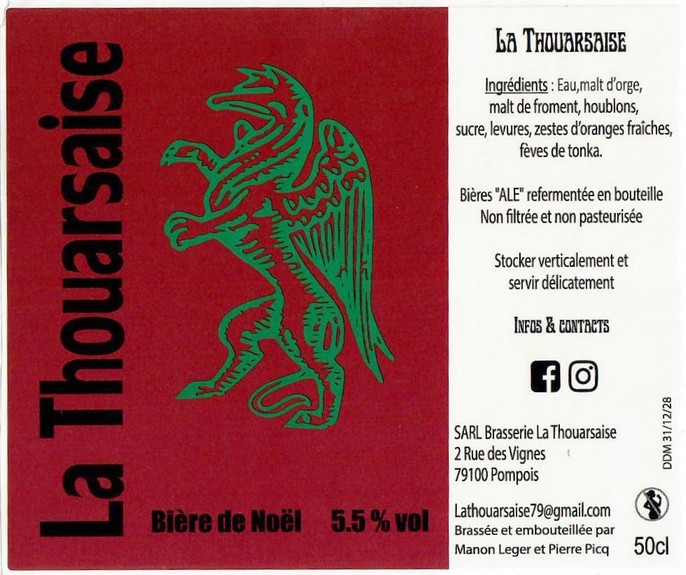 Etiquette BRASSERIE LA THOUARSAISE 07