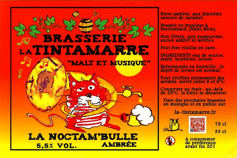 etiquette BRASSERIE LA TINTAMARRE 07