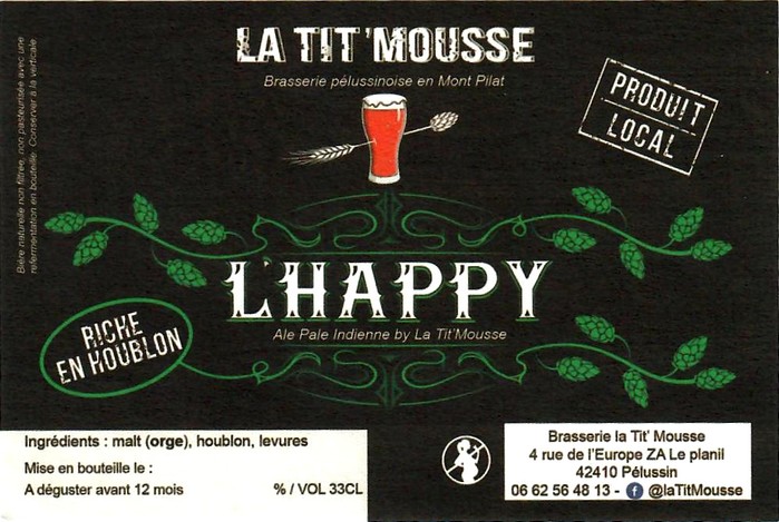 etiquette BRASSERIE LA TIT MOUSSE 01